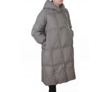 3065 GRAY Пальто пуховое зимнее женское (утиный пух)