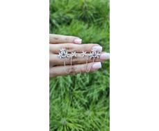 Серьги каффы Серебро 925 пробы kf