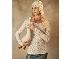 Лонгслив в мелкий цветочек 54.8