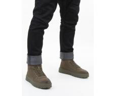 05-AW1003-7M KHAKI Ботинки зимние мужские (натуральная кожа, натуральный мех)