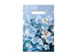 10 штук Пакет 20х30см/30мкм Лазурь ПВД с прорубной ручкой