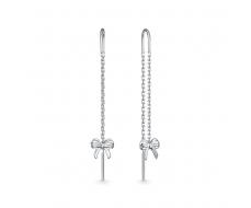 2512 Серьги родированные серебро 925*