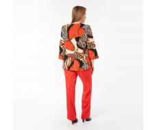 Костюм, туника, брюки, коралловый#611/009-005-204/Коралловый