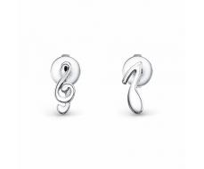 Серьги родированные серебро 925* 12-1193