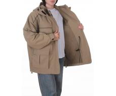 3101 DK. BEIGE Куртка демисезонная женская (100 гр. холлофайбер)