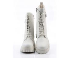 04-PAX27-2Z MILK Ботинки зимние женские (натуральная кожа, 100% шерсть) 