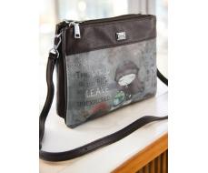 Сумка женская из кожзаменителя Vishnia V-0069 Coffee