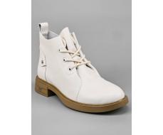 01-M43-19 LT. BEIGE Ботинки демисезонные женские (натуральная кожа)