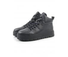 05-AW1010-2M DK. BLUE Ботинки зимние мужские (натуральная кожа, натуральный мех)