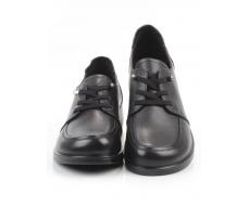 03-YDN15-22 BLACK Полуботинки женские (натуральная кожа)