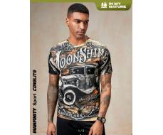 Manfinity Sport Corelite Men Letter Graphic Outdoor Tee