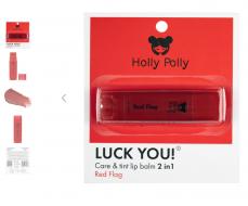 Оттеночный бальзам для губ, Luck You! Red Flag красно-вишневый Holly Polly Россия