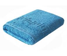 Полотенце махровое 70*140 светло-синее Heritage blue, Греческая кайма (Плотность 430 гр/м2)