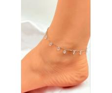 Браслет на ногу Серебро 925 пробы d05