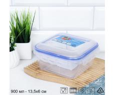 Контейнер квадратный 900 мл / ZP1024B /уп 12/96/ 757664