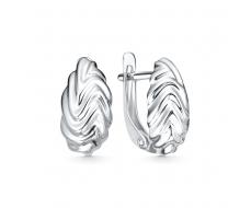 2618 Серьги родированные серебро 925*