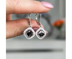 Серьги Серебро 925 пробы diana05