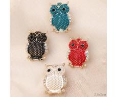 Брошь Сова / 6491 /уп 12/микс