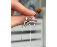 Серьги Серебро 925 пробы diana05