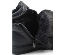 05-AW1010-2M DK. BLUE Ботинки зимние мужские (натуральная кожа, натуральный мех)