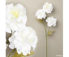 Цветок искусственный БЕЛЫЙ 65 см / ZHQ-13 /уп 200/ 3 цветка
