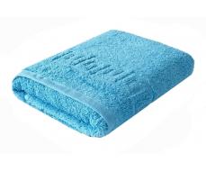 Полотенце махровое 50*90 голубое Sky blue, Греческая кайма (Плотность 430 гр/м2)