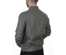 5886 GREY/GREEN Ветровка мужская DSG DONG (100% лён)