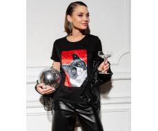 Футболка с шёлковой вставкой FSK113 *