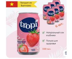 Напиток с соком клубники TROPI, Вьетнам 330 мл. 6 2 шт