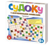 Игра настольная "Судоку с деревянными фишками. Цифры"