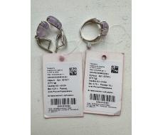 Серьги, аметист, СП11ф