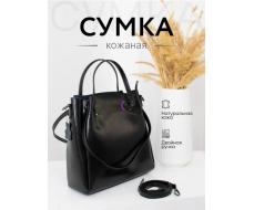 Сумка женская кожаная NN 322# Black