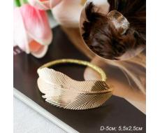 Резинка для волос Листок золото / NSAЕ-63