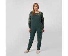 Костюм кофта, брюки, зеленый #39/009-035-092/Зеленый