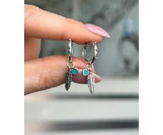 Серьги Серебро 925 пробы diana05