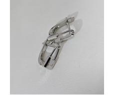 Серьги булавка ювелирная бижутерия покрытие посеребрение