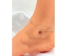 Браслет на ногу Серебро 925 пробы d05