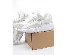 05-393-577 WHITE/GREY Кроссовки женские (натуральная кожа)
