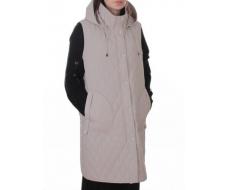 A-606 GRAY/BEIGE Жилет утепленный женский (50 гр. синтепон)