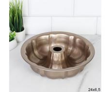 Форма для выпечки Круг с отверстием 24х6 см / RSD-53 /уп 50/ 0,439/ 21х6,3/ светлое антипригарное покрытие