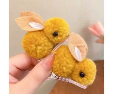 2 шт Women's Hair Accessories Cute Plush Ball Rabbit Alligator Hair Clip Girl's Hair Clip SKU: sc2312115505244201