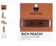 Оттеночный бальзам для губ, Rich Peach! Brown Sugar коричнево-персиковый Holly Polly Россия