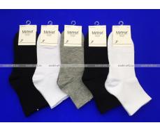 5 ПАР - МИНИ носки женские спортивные арт. WYD 05 с высокой резинкой