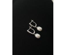 Серьги серебро 925 пробы Жемчуг gl