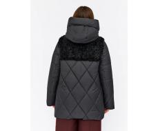 M-8800 BLACK Куртка зимняя стеганная женская (150 гр. холлофайбер)