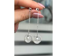 Серьги Серебро 925 пробы diana05