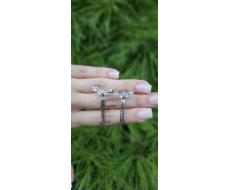 Серьги гвоздики Серебро 925 пробы kf