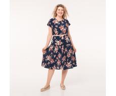 Костюм, трикотаж, блуза, юбка, коричневый#549/009-015-806/Коричневый