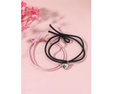 Браслеты дружбы 2шт 2pcs/set Heart Decor Bracelet SKU: sj2206074241980517