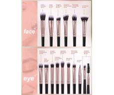 15pcs makeup brush sets Premium Synthetic hair Eyeshadow Blending brush sets cosmetics tools for face and eyes Black Friday